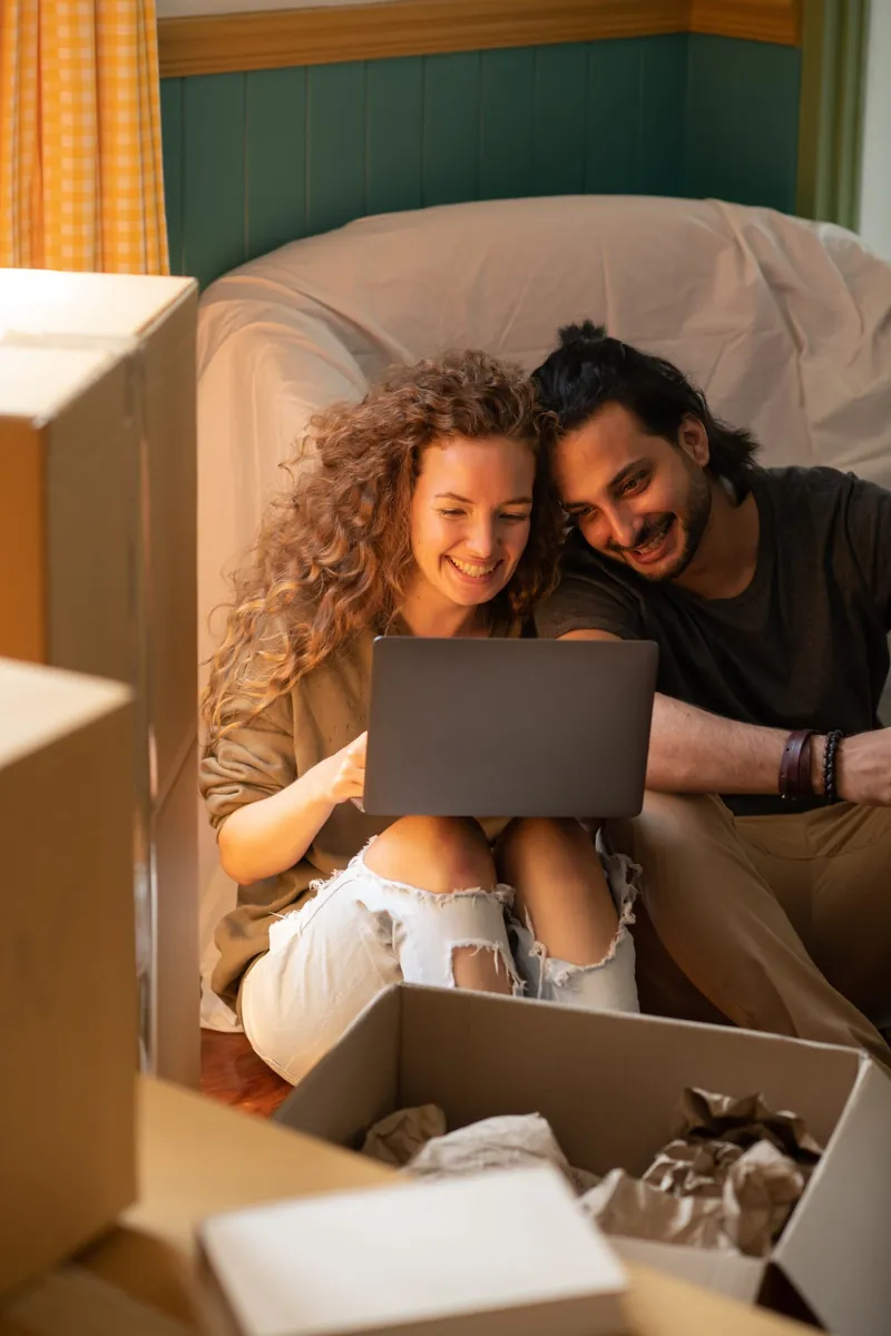 Couple connecting with trust